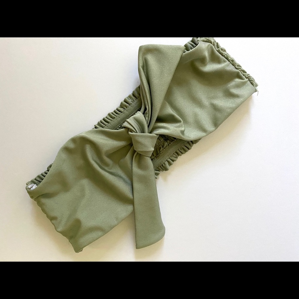 Rip Curl Olive Green Bandeau Bikini Top
